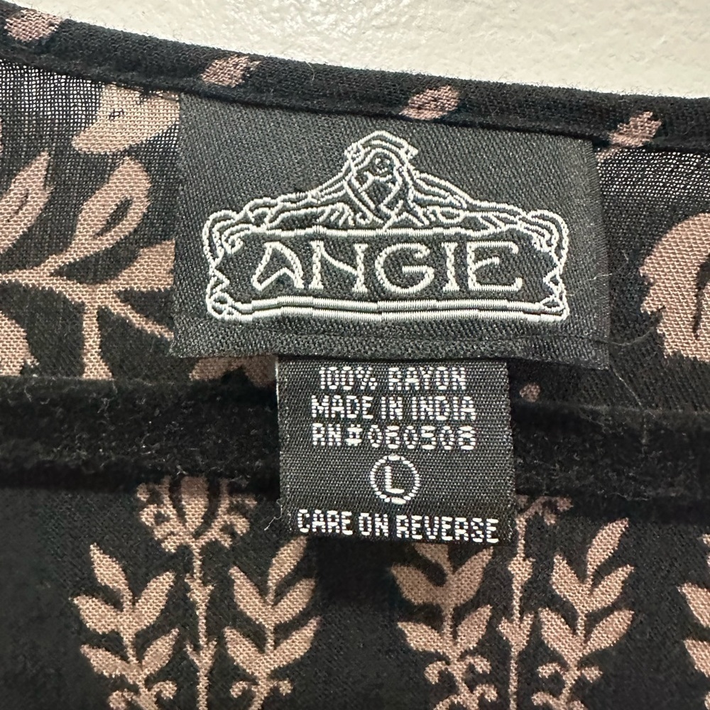 Angie Boho Bell Sleeve Top Sz L - Picture 5 of 6